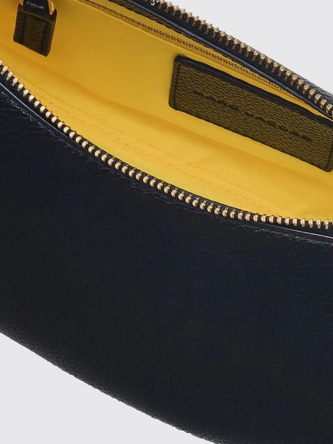 MARC JACOBS BORSA A SPALLA: Borsa The Dual Hobo Marc Jacobs in pelle a grana , Nero - Img 6