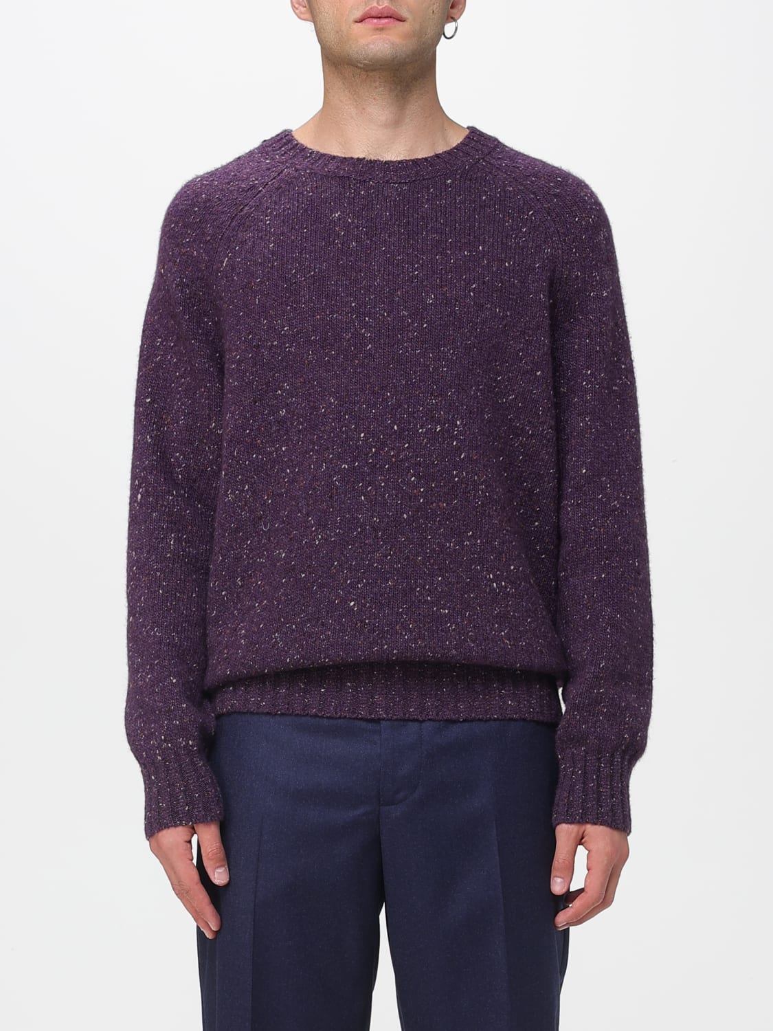 BRUNELLO CUCINELLI SWEATER: Sweater men Brunello Cucinelli, Violet - Img 1