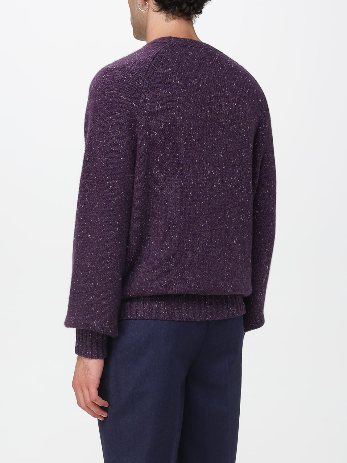 BRUNELLO CUCINELLI SWEATER: Sweater men Brunello Cucinelli, Violet - Img 3