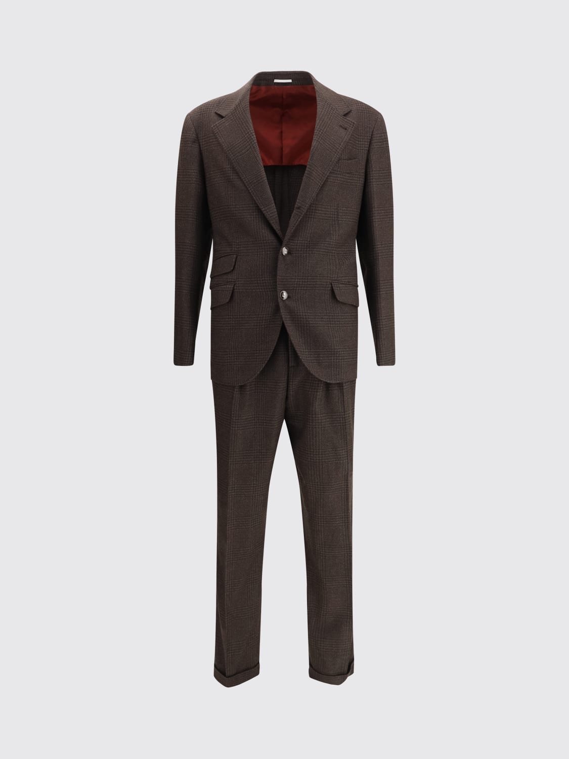 BRUNELLO CUCINELLI TRAJE: Traje hombre Brunello Cucinelli, Marrón Oscuro - Img 1