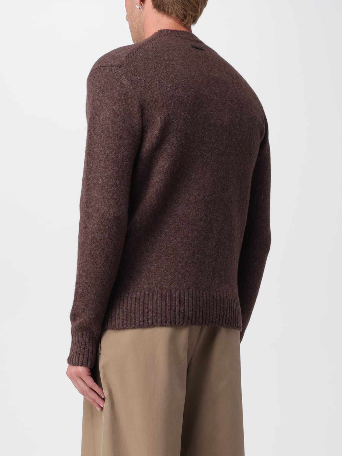 DOLCE & GABBANA SWEATER: Sweater men Dolce & Gabbana, Brown - Img 3