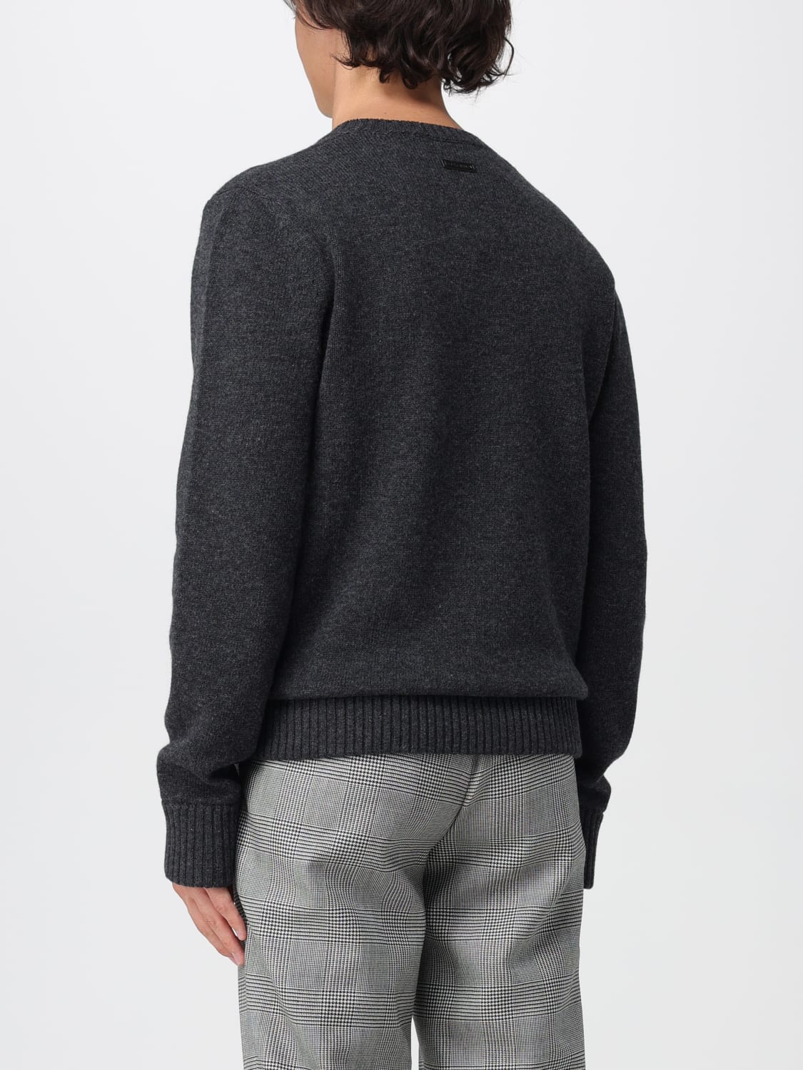 DOLCE & GABBANA SWEATER: Sweater men Dolce & Gabbana, Charcoal - Img 3