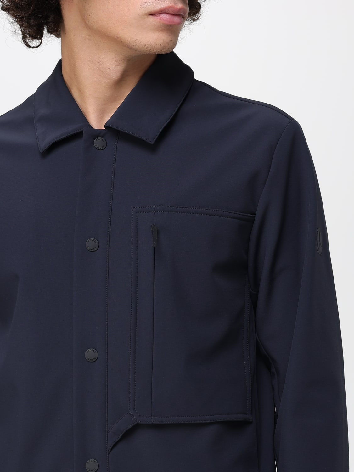 PEOPLE OF SHIBUYA CHAQUETA: Camisa hombre People Of Shibuya, Azul Oscuro - Img 3