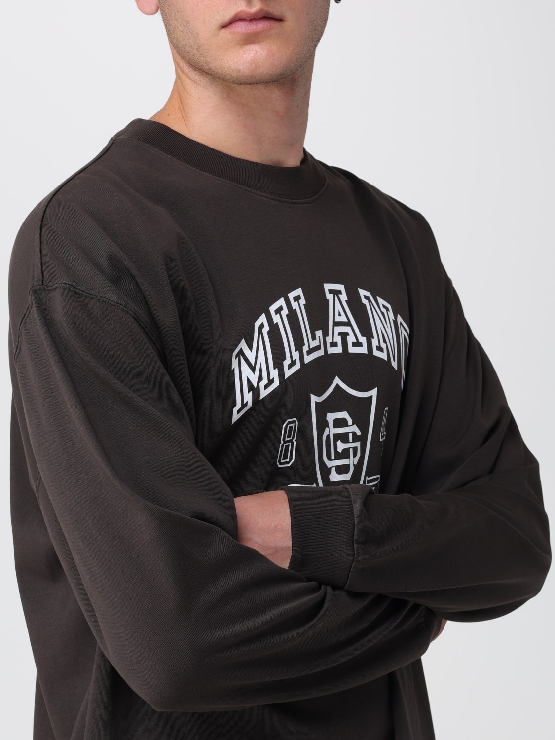 DOLCE & GABBANA T-SHIRT: Sweatshirt herren Dolce & Gabbana, Braun - Img 5