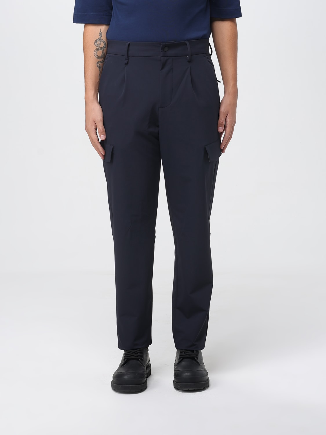 PEOPLE OF SHIBUYA PANTALONI: Pantalone cargo People Of Shibuya, Blue - Img 1