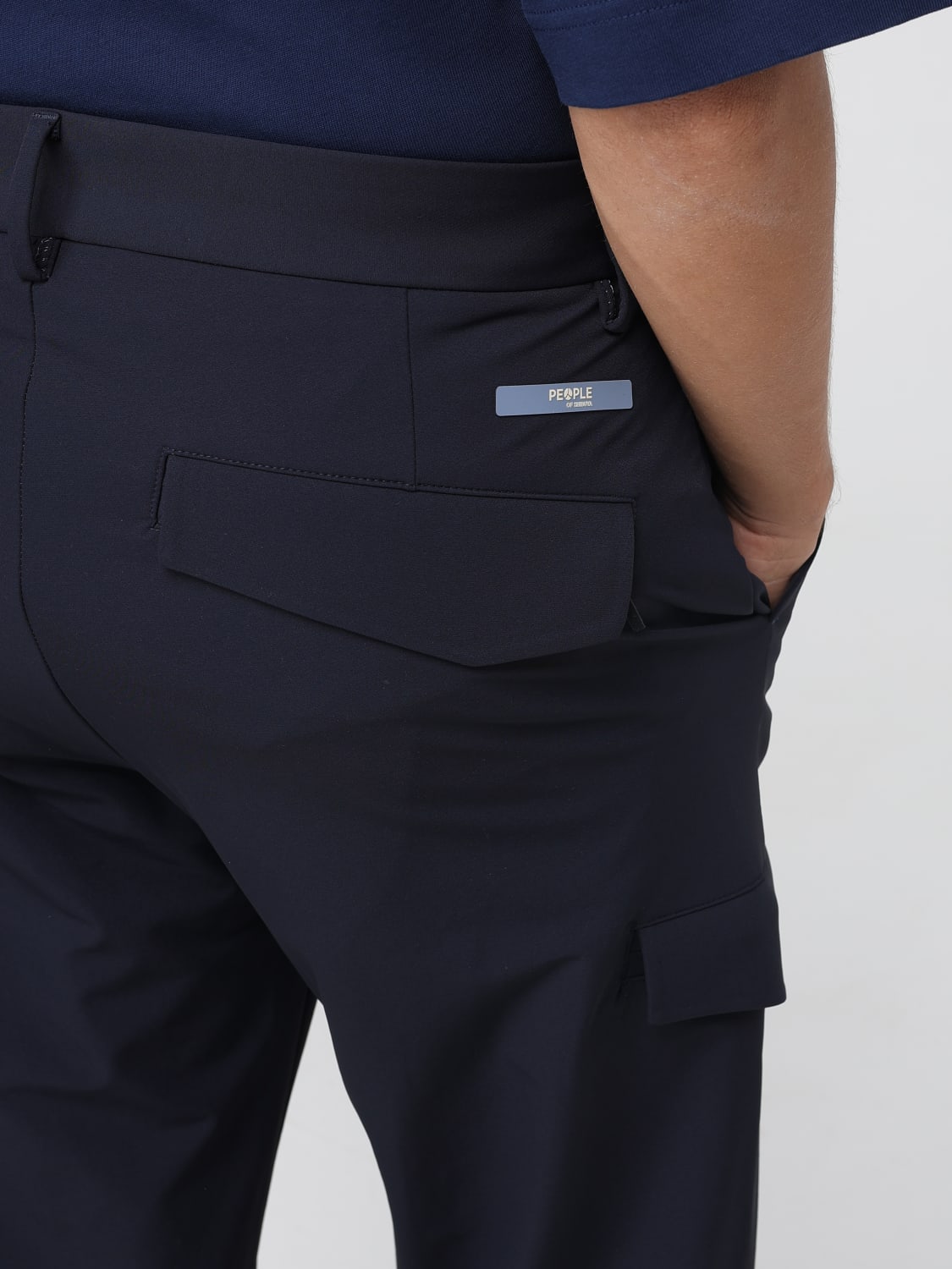 PEOPLE OF SHIBUYA PANTALONI: Pantalone cargo People Of Shibuya, Blue - Img 3