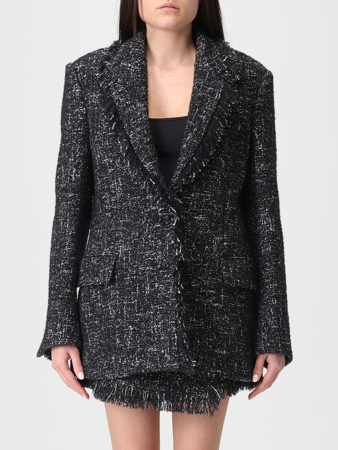 MSGM JACKET: Jacket woman MSGM, Black - Img 1