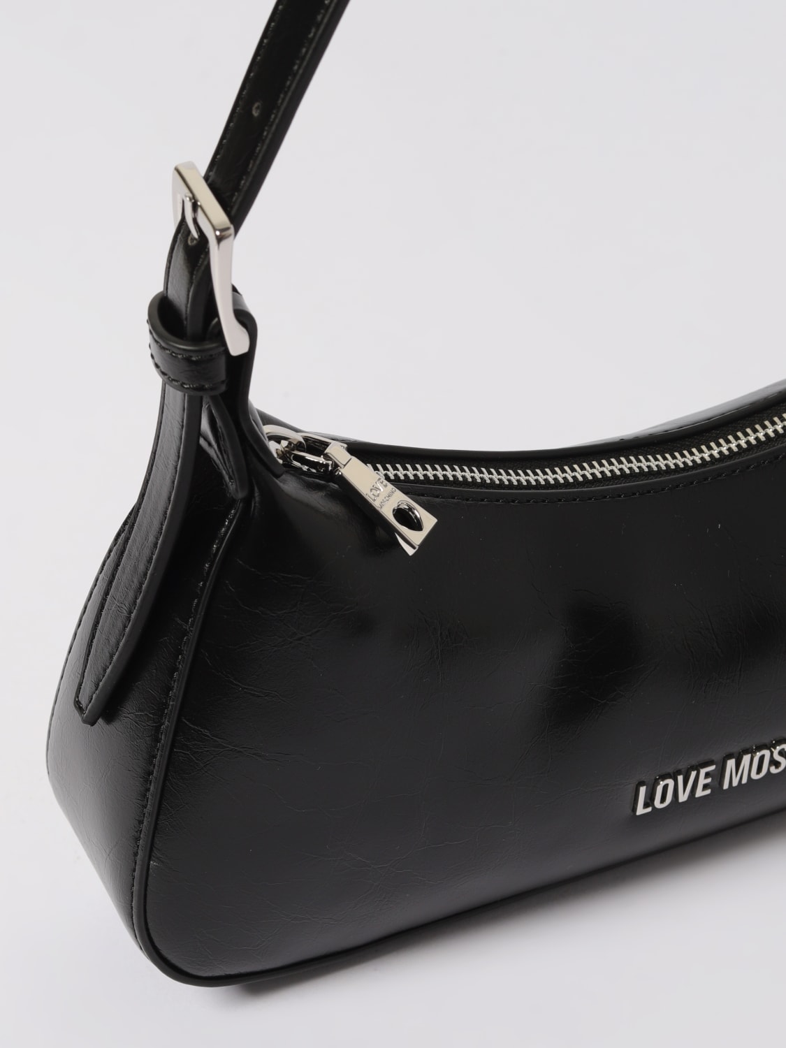 LOVE MOSCHINO SCHULTERTASCHE: Schultertasche damen Love Moschino, Schwarz - Img 3