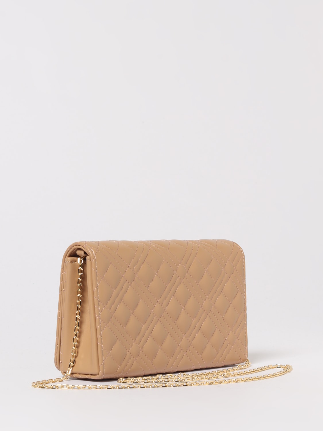 LOVE MOSCHINO CROSSBODY BAG: Shoulder bag woman Love Moschino, Beige - Img 2