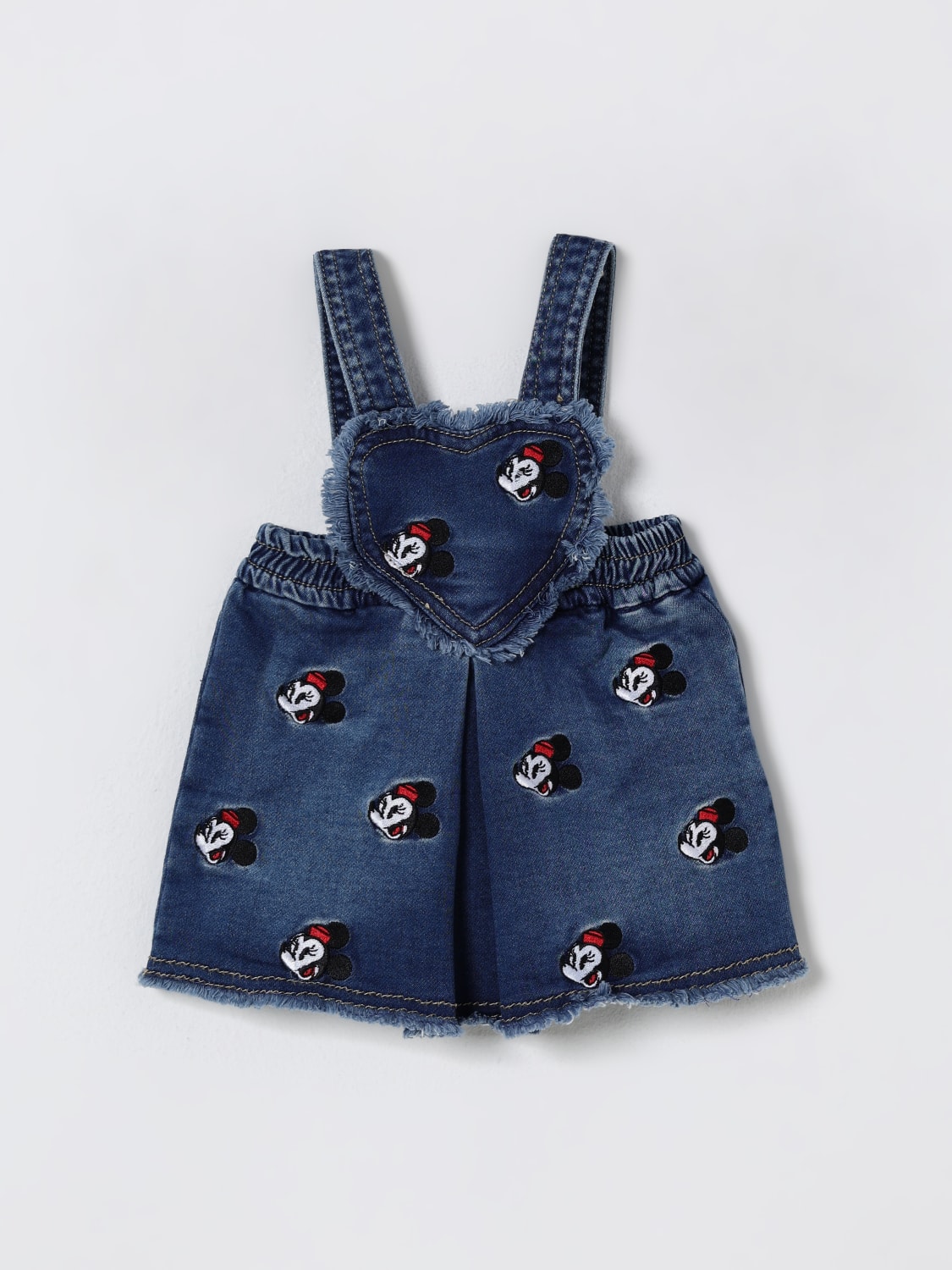 MONNALISA MONO: Pelele niños Monnalisa, Denim - Img 1
