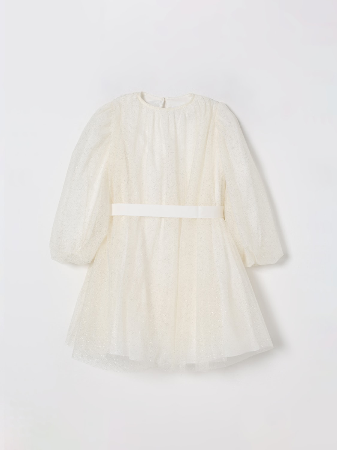IL GUFO DRESS: Il Gufo girls' dress, White - Img 1
