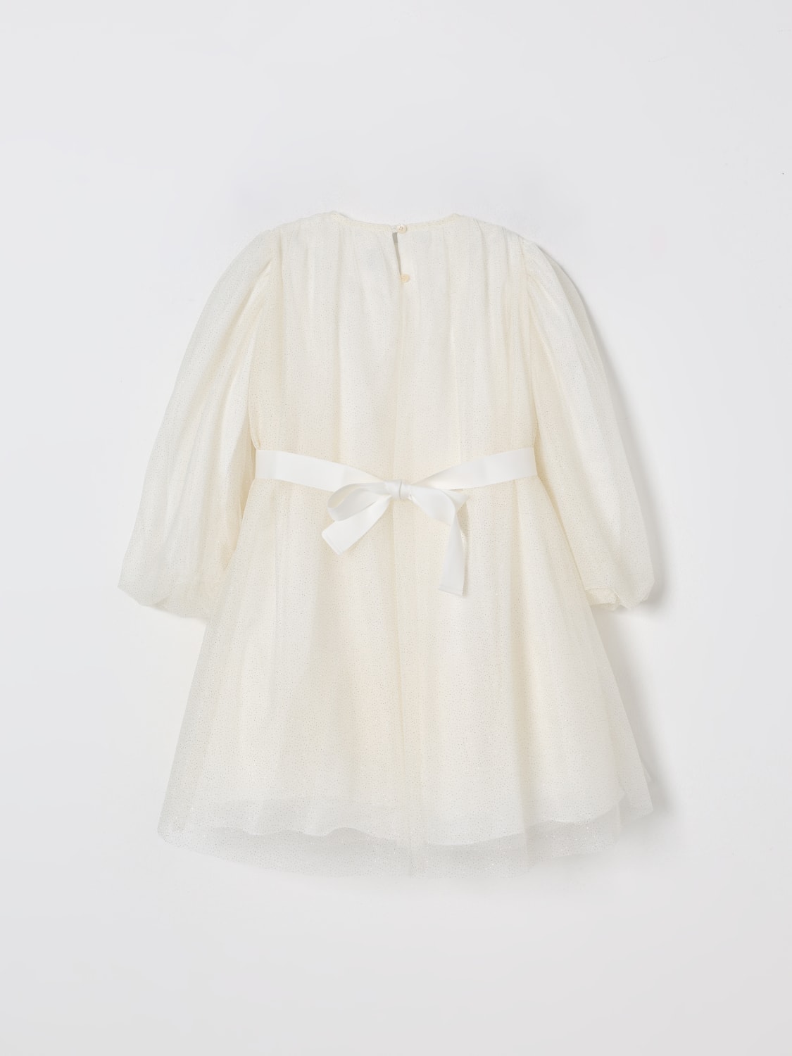 IL GUFO DRESS: Il Gufo girls' dress, White - Img 2