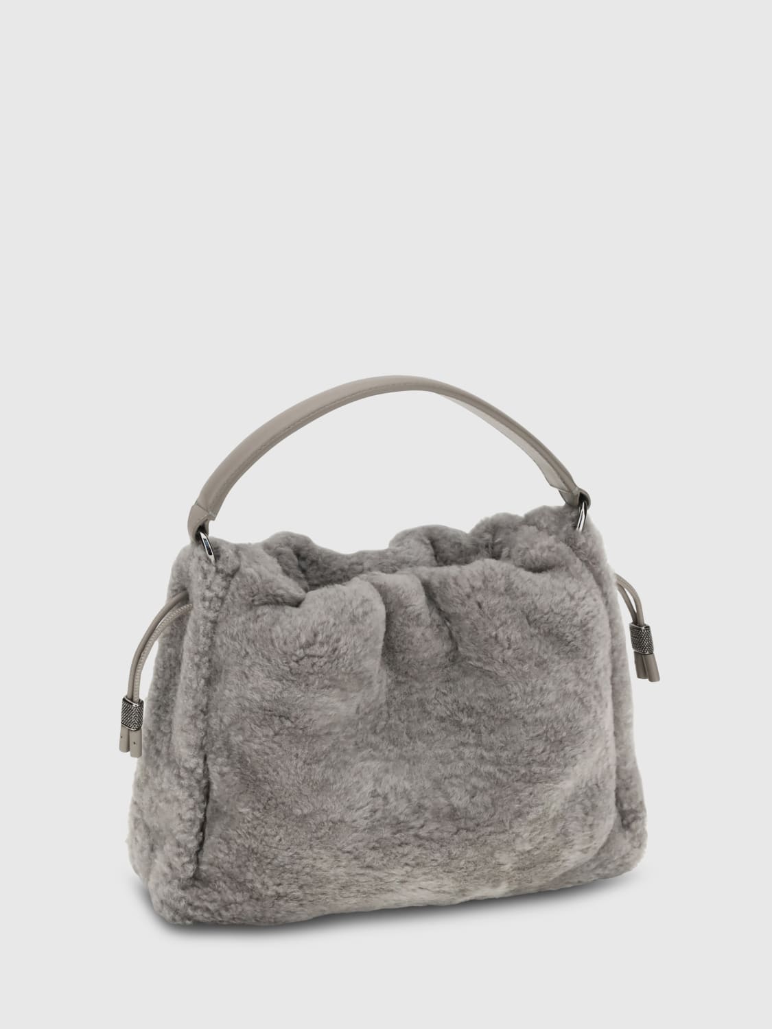 BRUNELLO CUCINELLI HANDBAG: Shoulder bag woman Brunello Cucinelli, Ice - Img 2