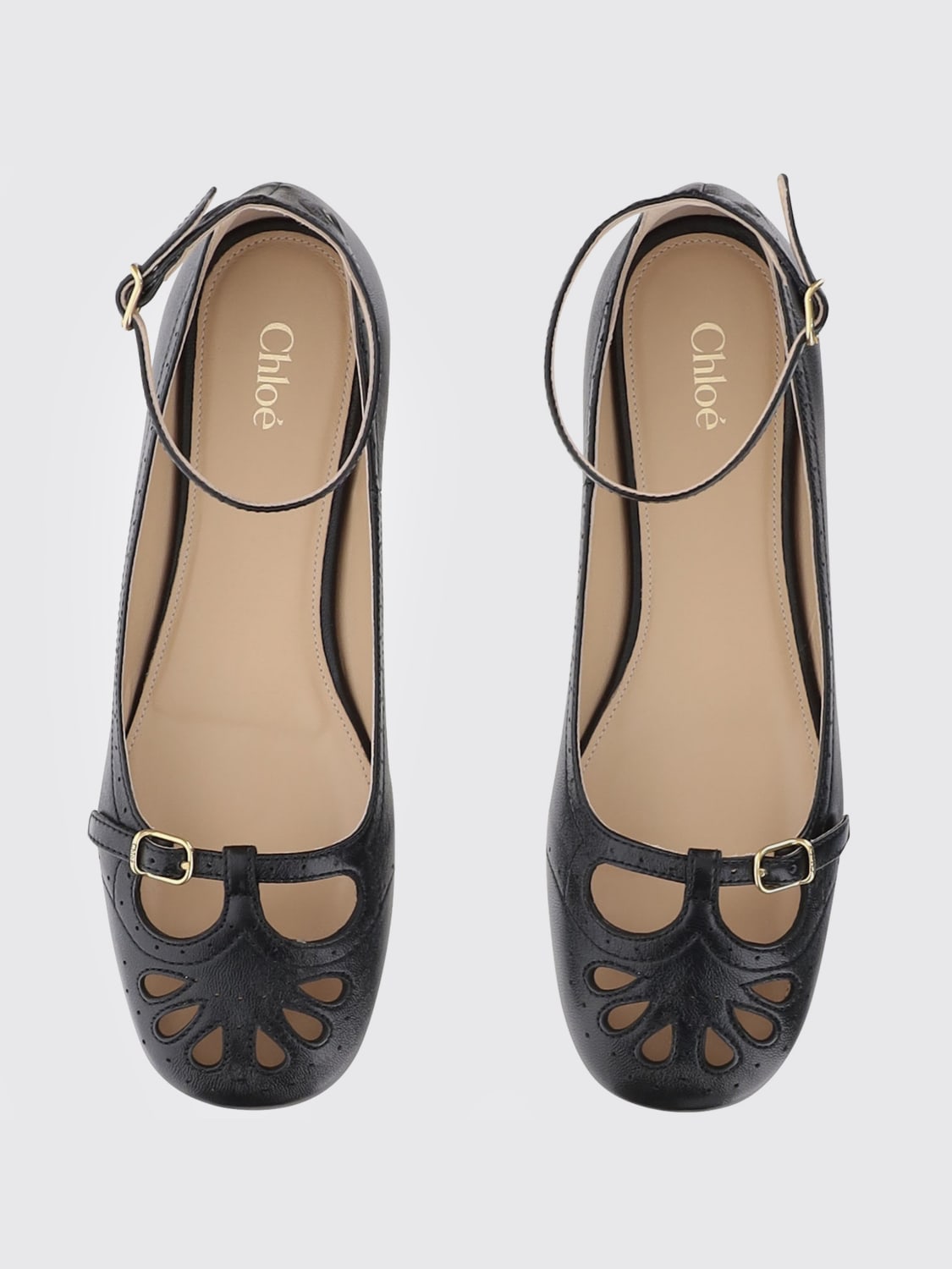 CHLOÉ BALLERINE: Ballerines femme ChloÉ, Noir - Img 4