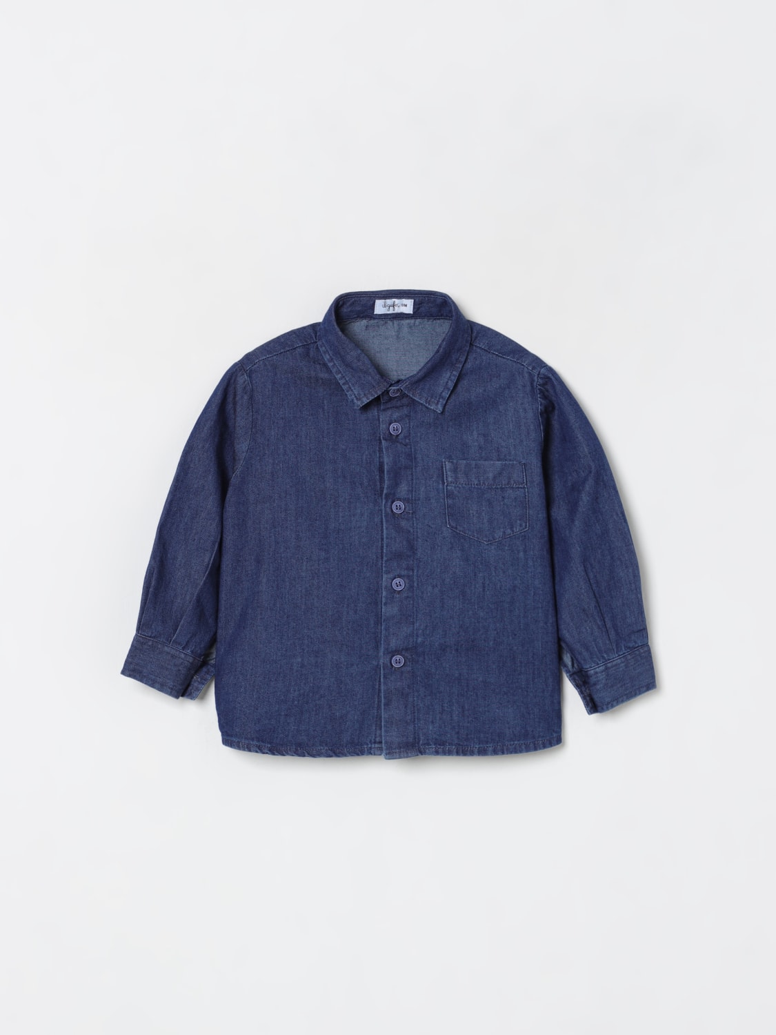 IL GUFO SHIRT: Shirt kids Il Gufo, Blue - Img 1
