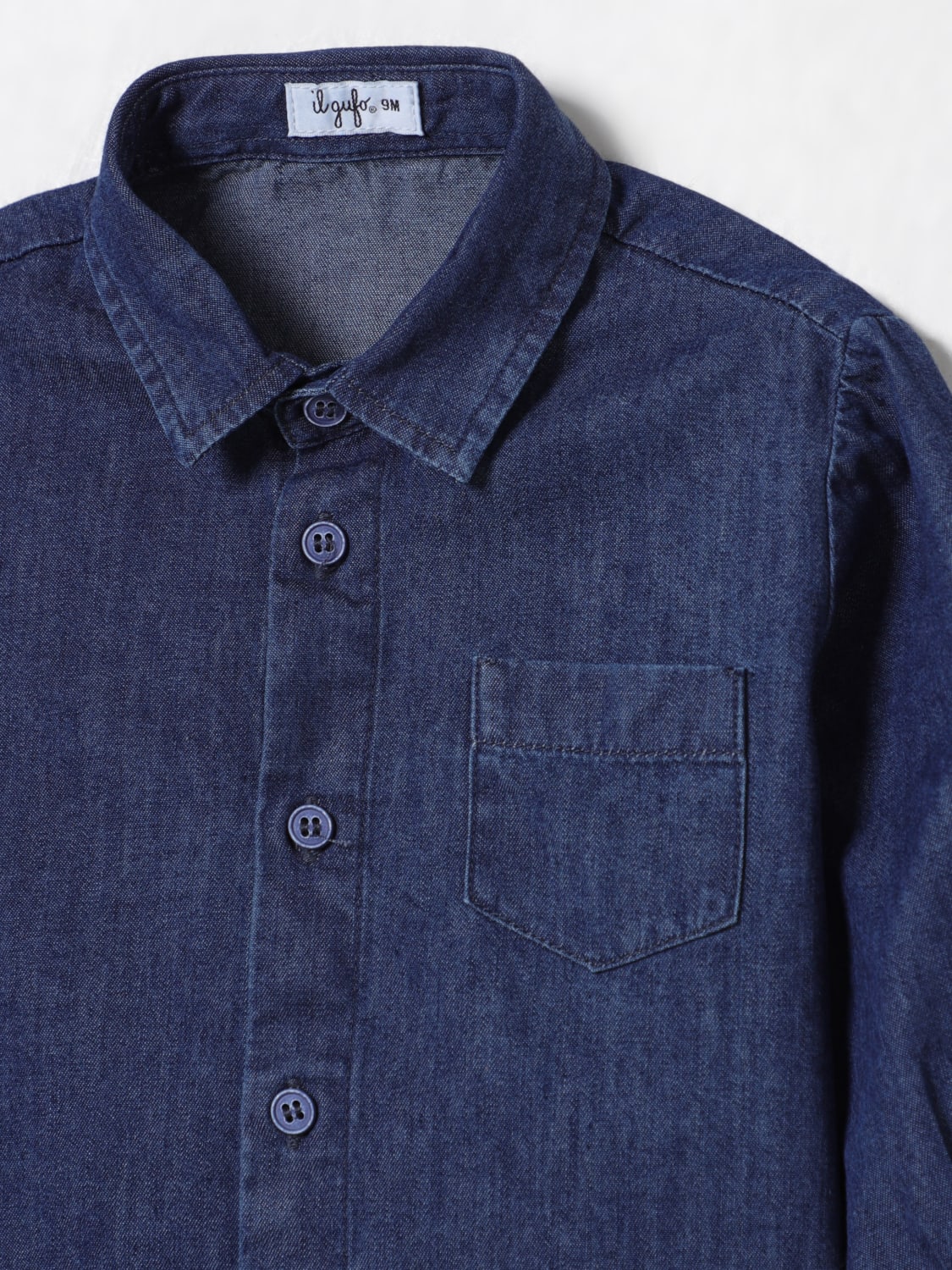 IL GUFO SHIRT: Shirt kids Il Gufo, Blue - Img 3