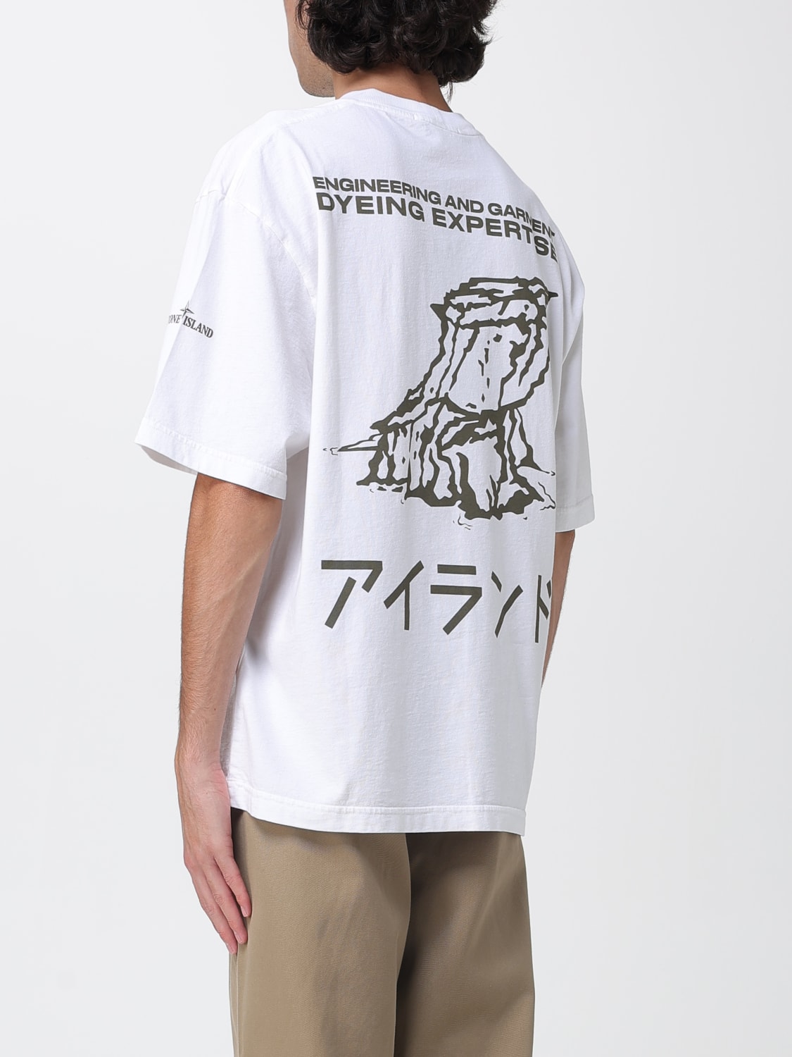 STONE ISLAND T-SHIRT: T-shirt men Stone Island, White - Img 3