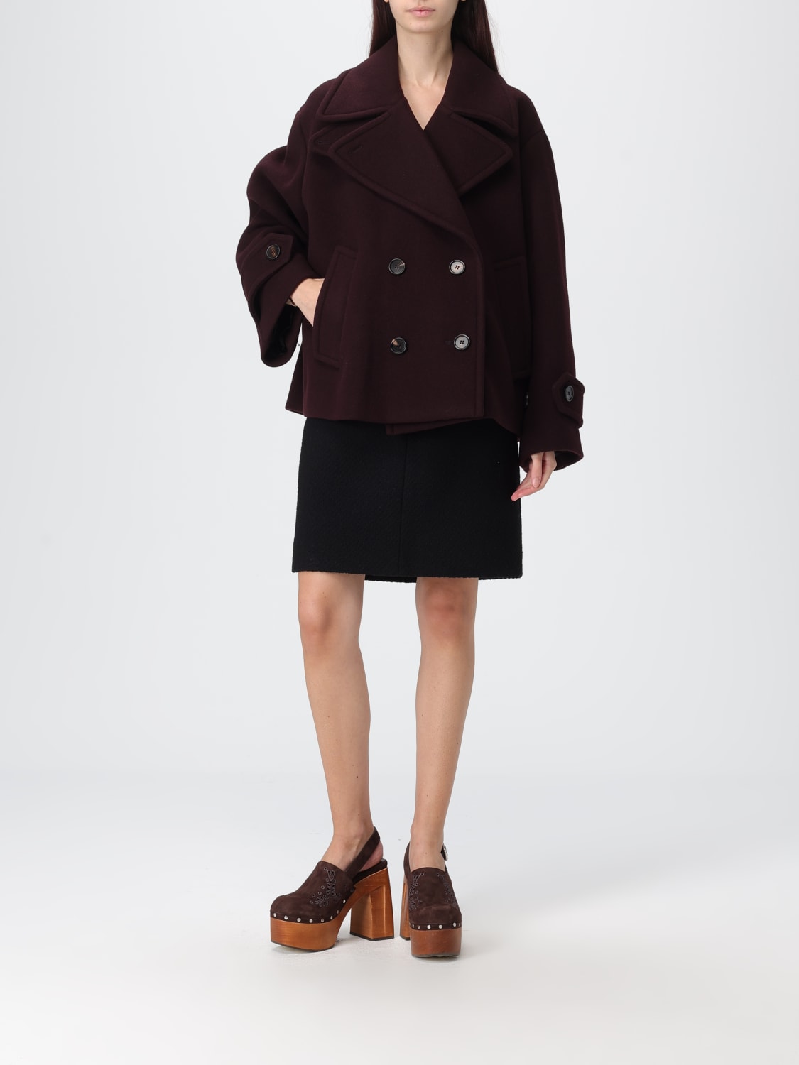 CHLOÉ COAT: Coat woman ChloÉ, Violet - Img 2