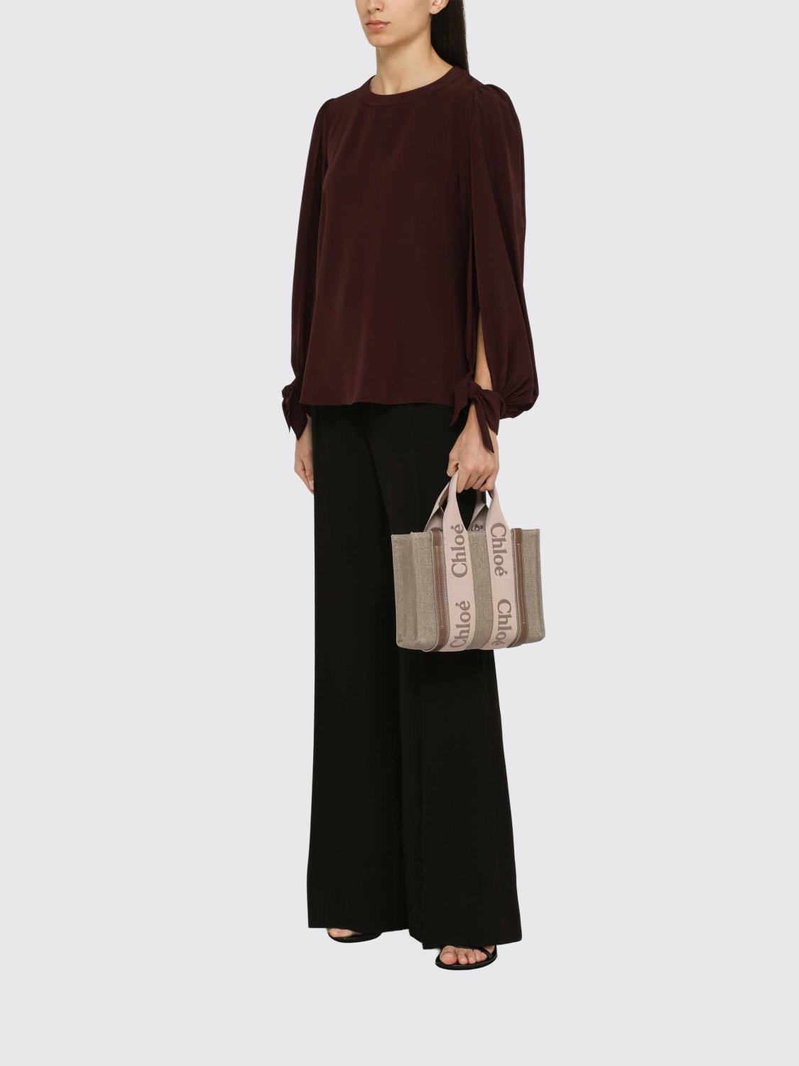 CHLOÉ SAC À MAIN: Sac porté main femme ChloÉ, Beige - Img 2