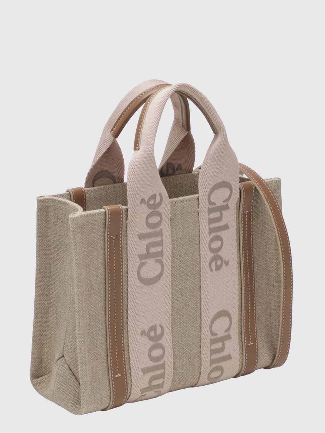 CHLOÉ SAC À MAIN: Sac porté main femme ChloÉ, Beige - Img 3