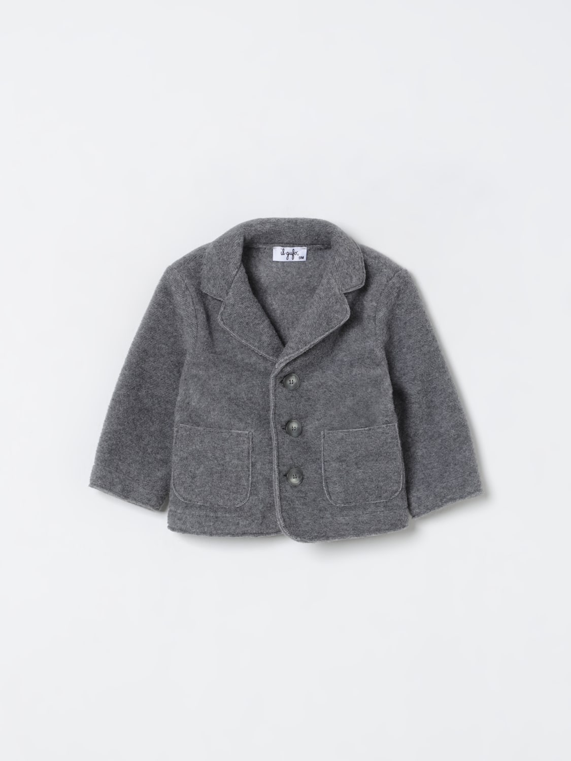 IL GUFO COAT: Blazer kids Il Gufo, Grey - Img 1