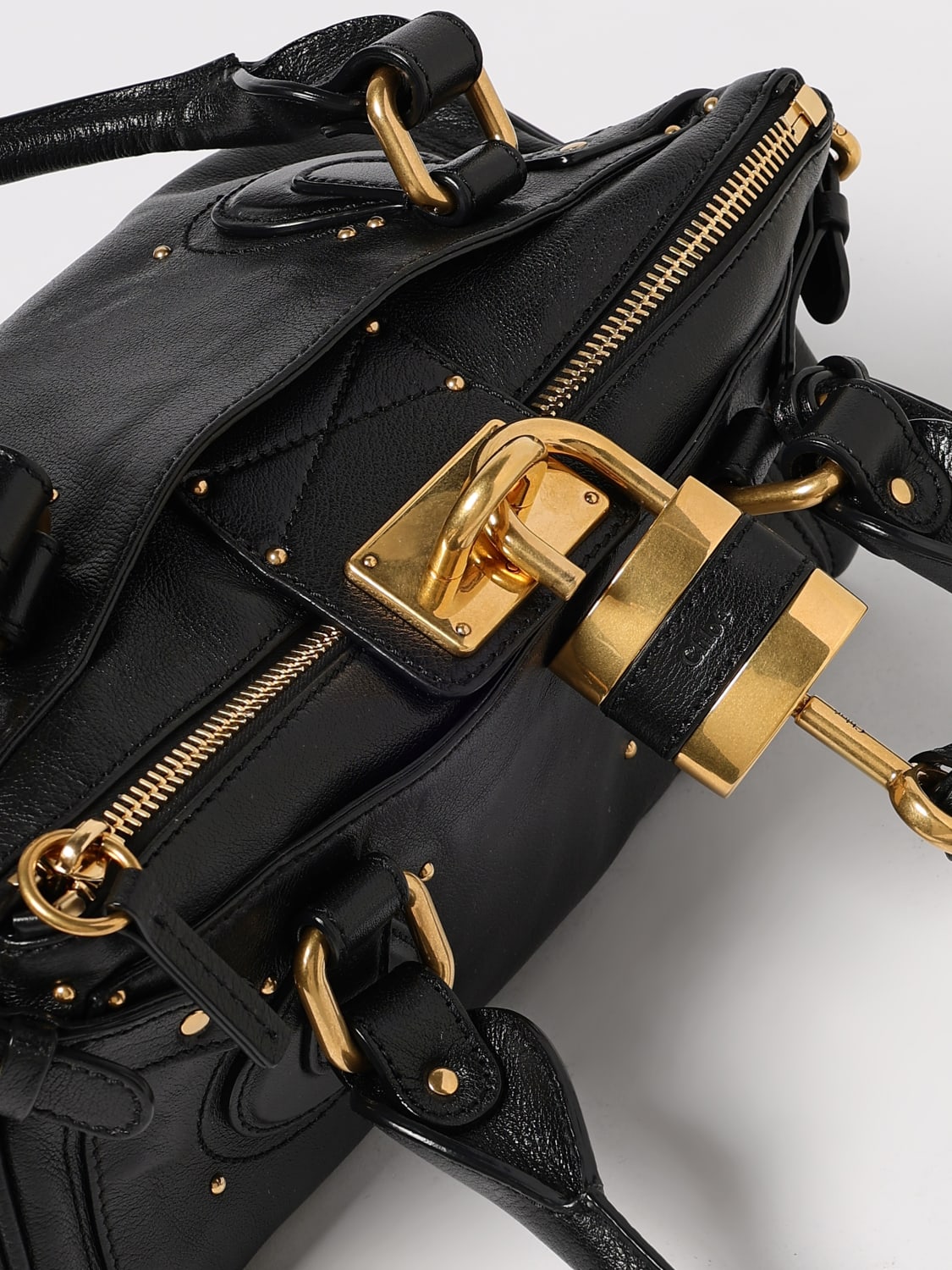 CHLOÉ SCHULTERTASCHE: Schultertasche damen ChloÉ, Schwarz - Img 4