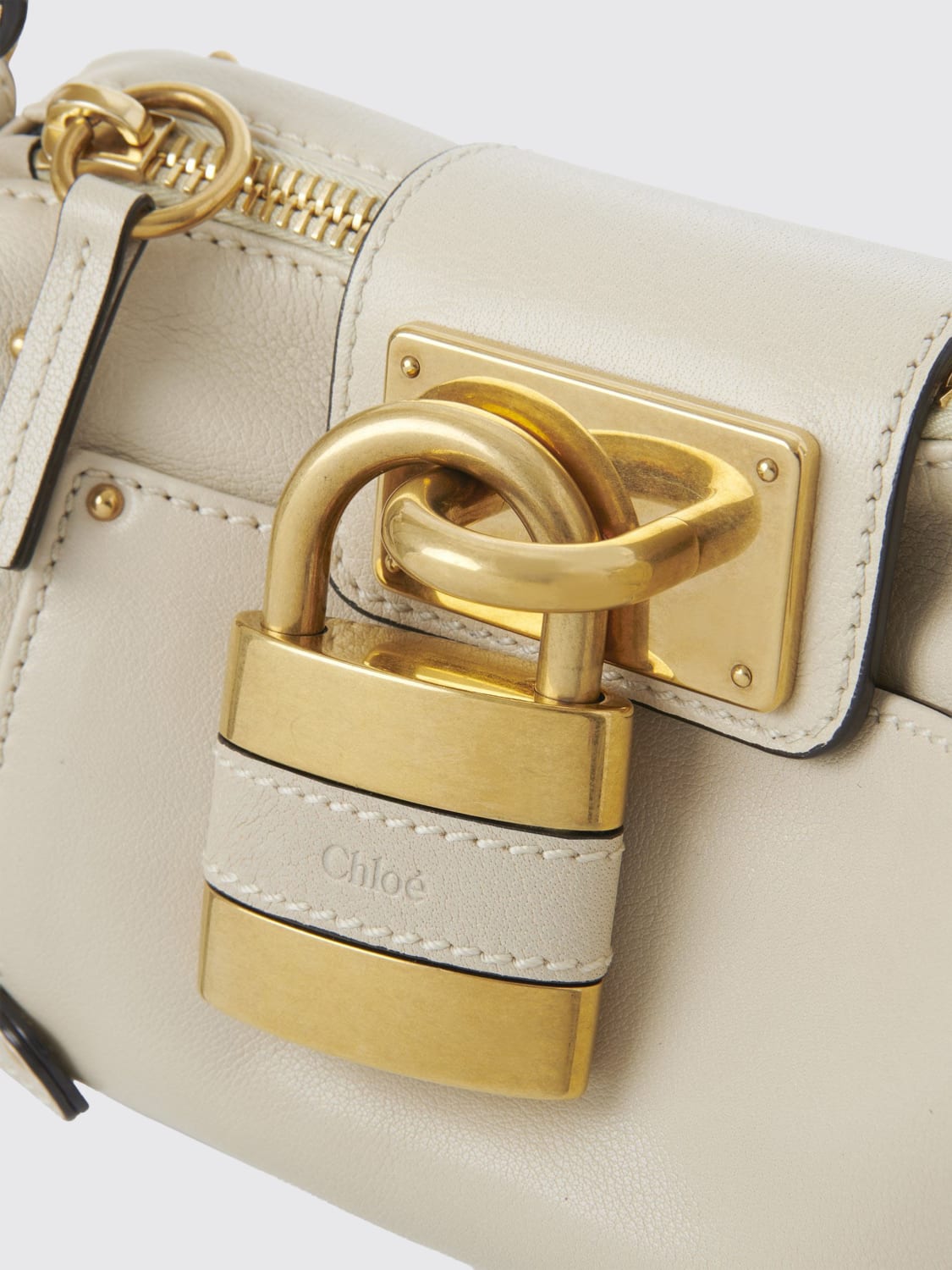 CHLOÉ MINI BAG: Shoulder bag woman ChloÉ, Cream - Img 3