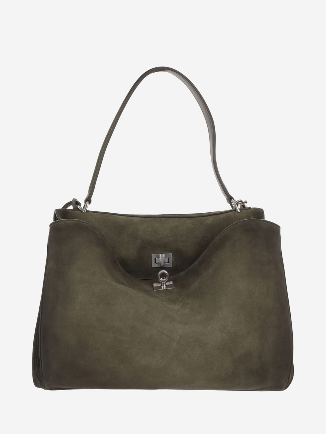 BALENCIAGA SAC PORTÉ ÉPAULE: Sac porté épaule femme Balenciaga, Kaki - Img 1