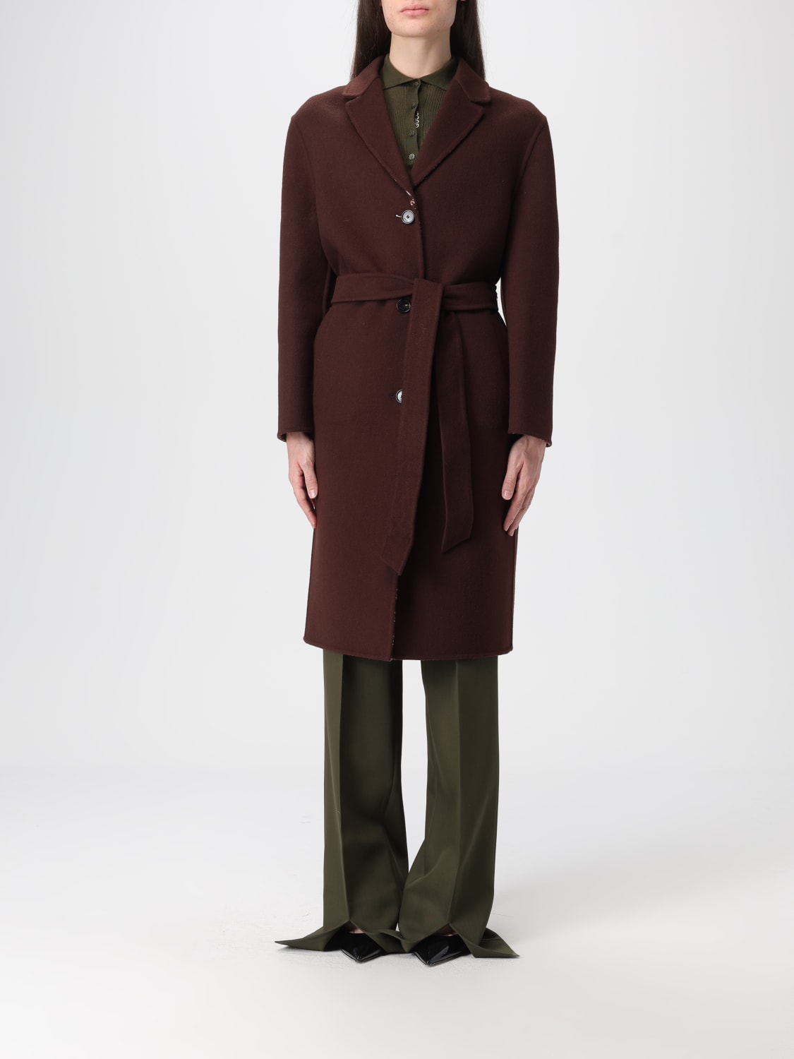 GUCCI COAT: Coat woman Gucci, Brown - Img 1