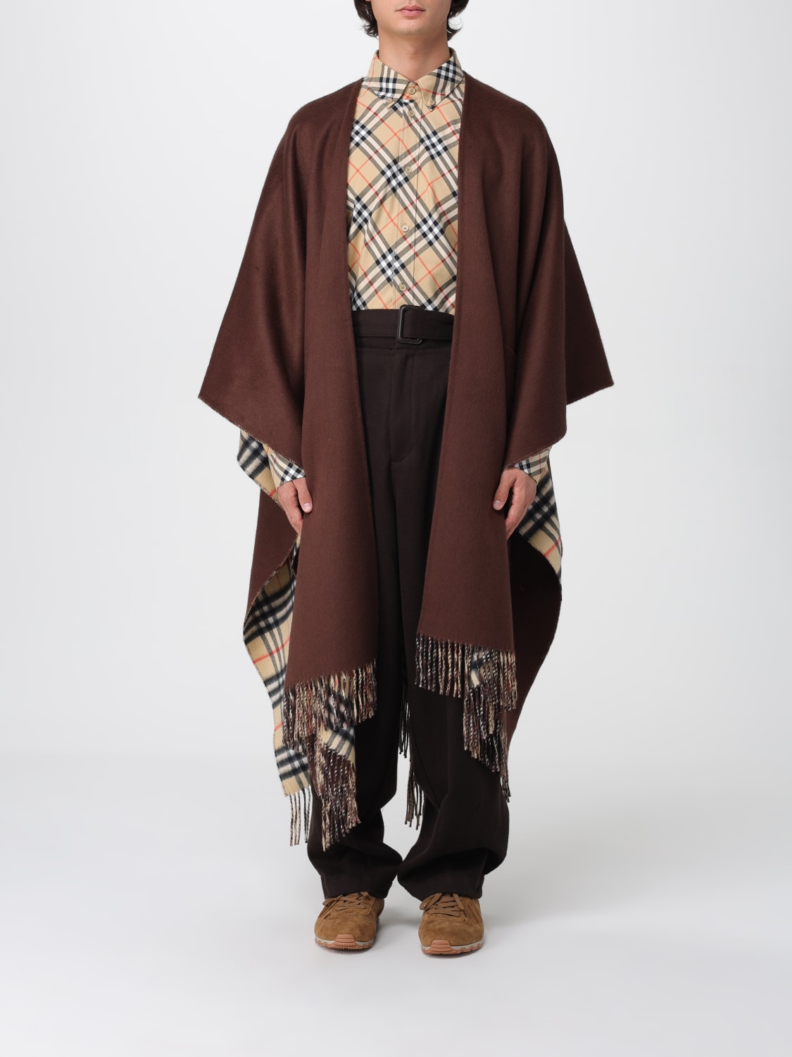 BURBERRY 大衣: 大衣 男士 Burberry, 棕色 - Img 1