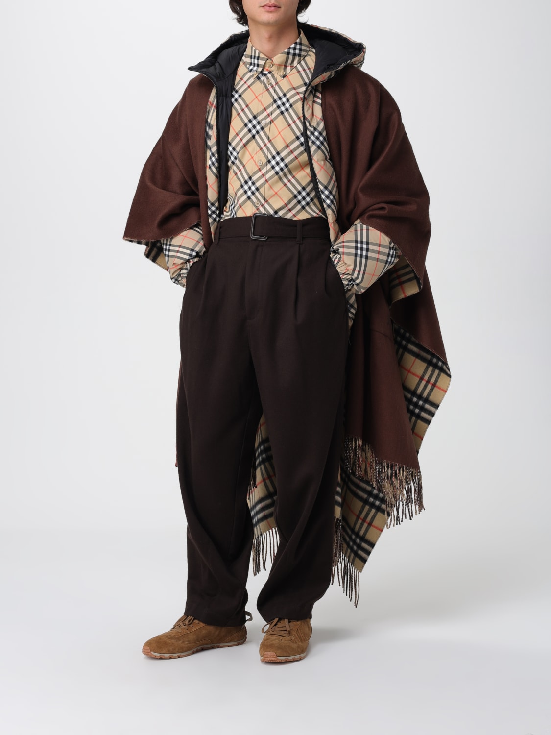 BURBERRY 大衣: 大衣 男士 Burberry, 棕色 - Img 2