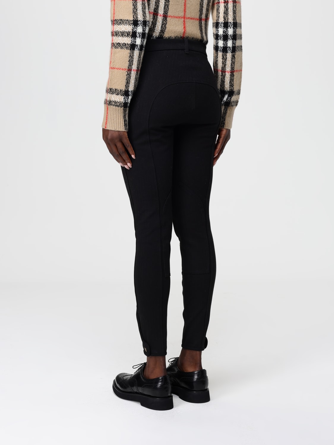 BURBERRY PANTS: Pants woman Burberry, Black - Img 3