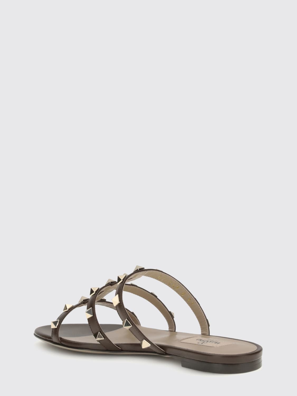 VALENTINO GARAVANI HEELED SANDAL: Shoes woman Valentino Garavani, Brown - Img 3