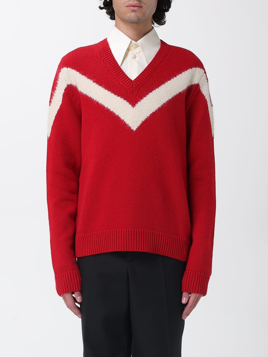 VALENTINO SWEATER: Sweater men Valentino, Ivory - Img 1