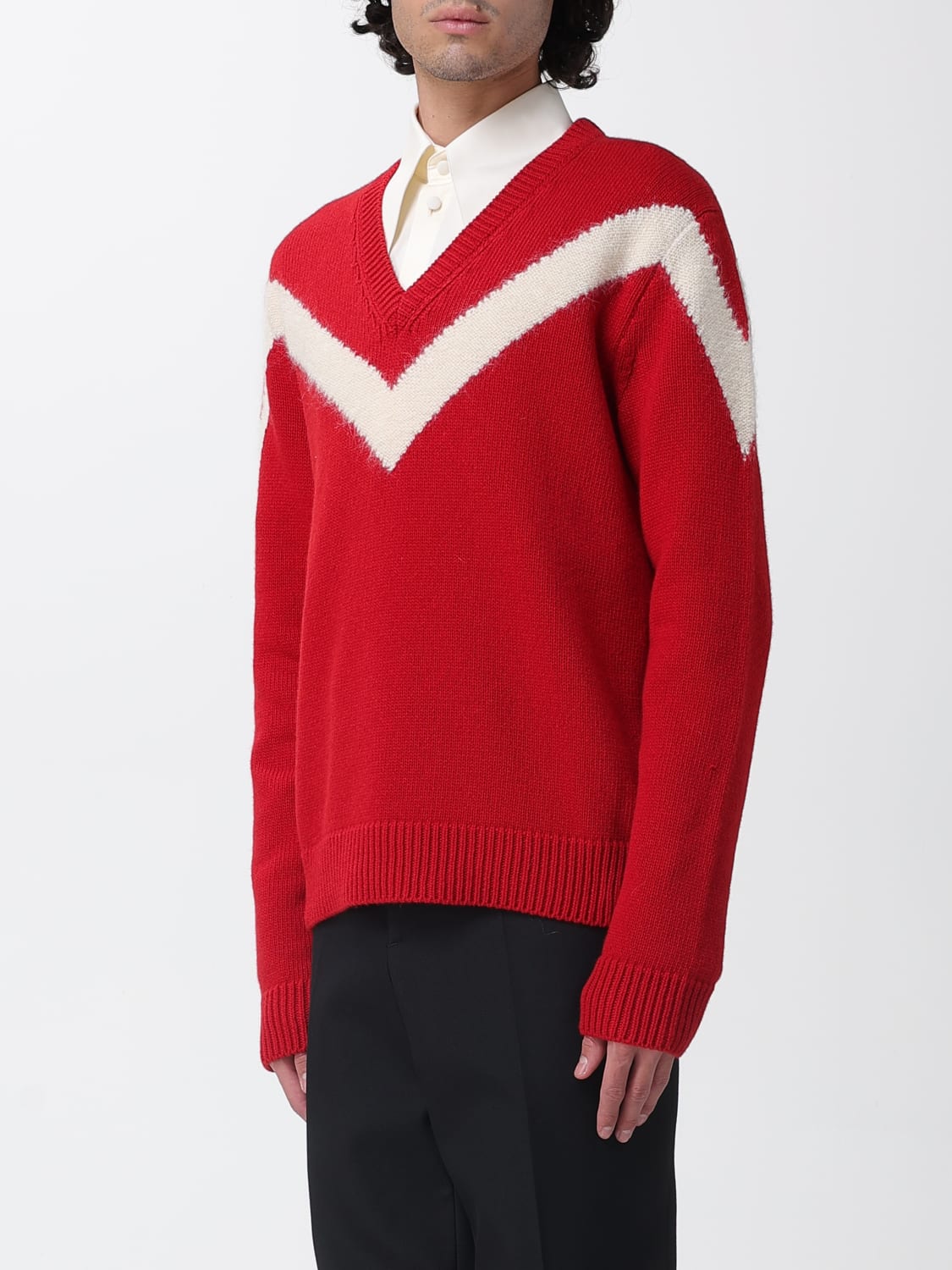 VALENTINO SWEATER: Sweater men Valentino, Ivory - Img 4
