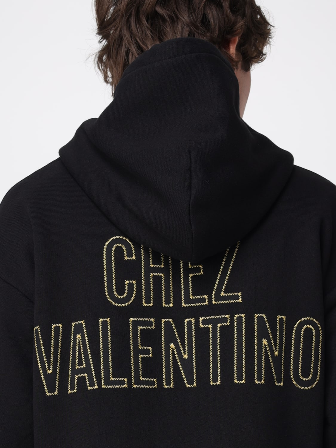 VALENTINO 卫衣: 卫衣 男士 Valentino, 黑色 - Img 5