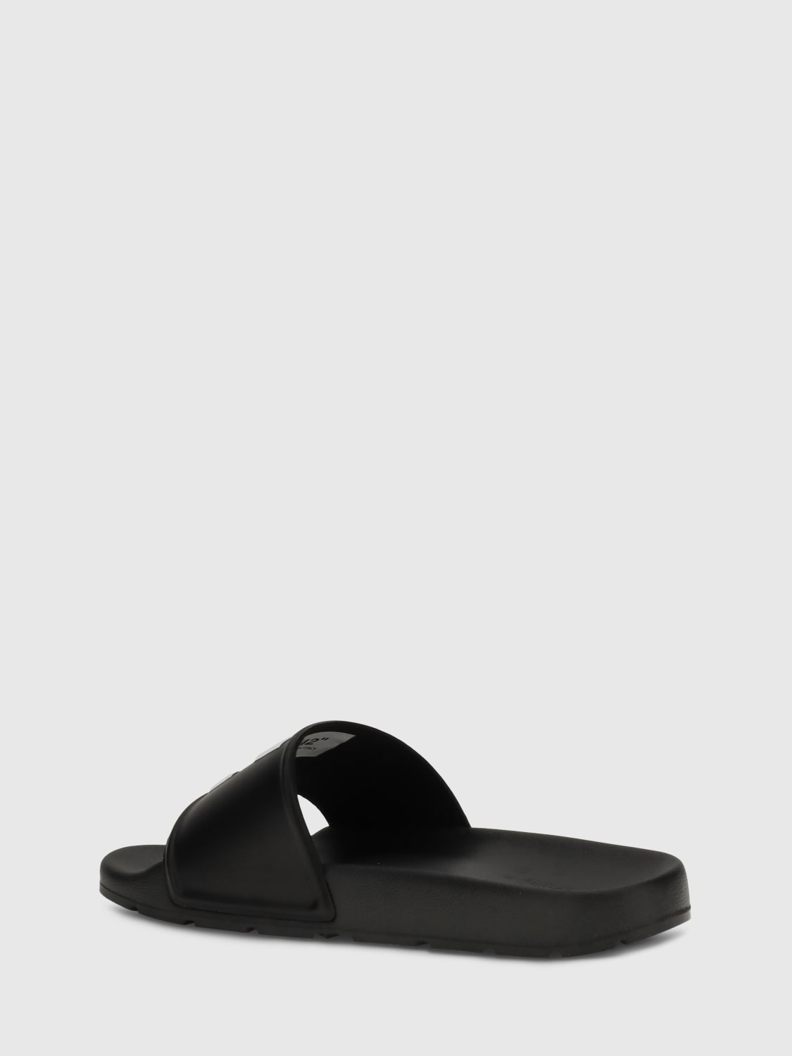 OFF-WHITE SANDALI: Sliders Arrow Off-White in gomma , Nero - Img 3