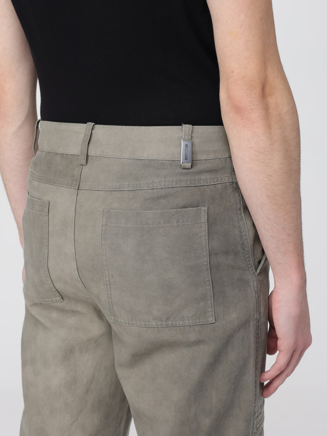 REPRESENT PANTS: Pants men Represent, Beige - Img 3