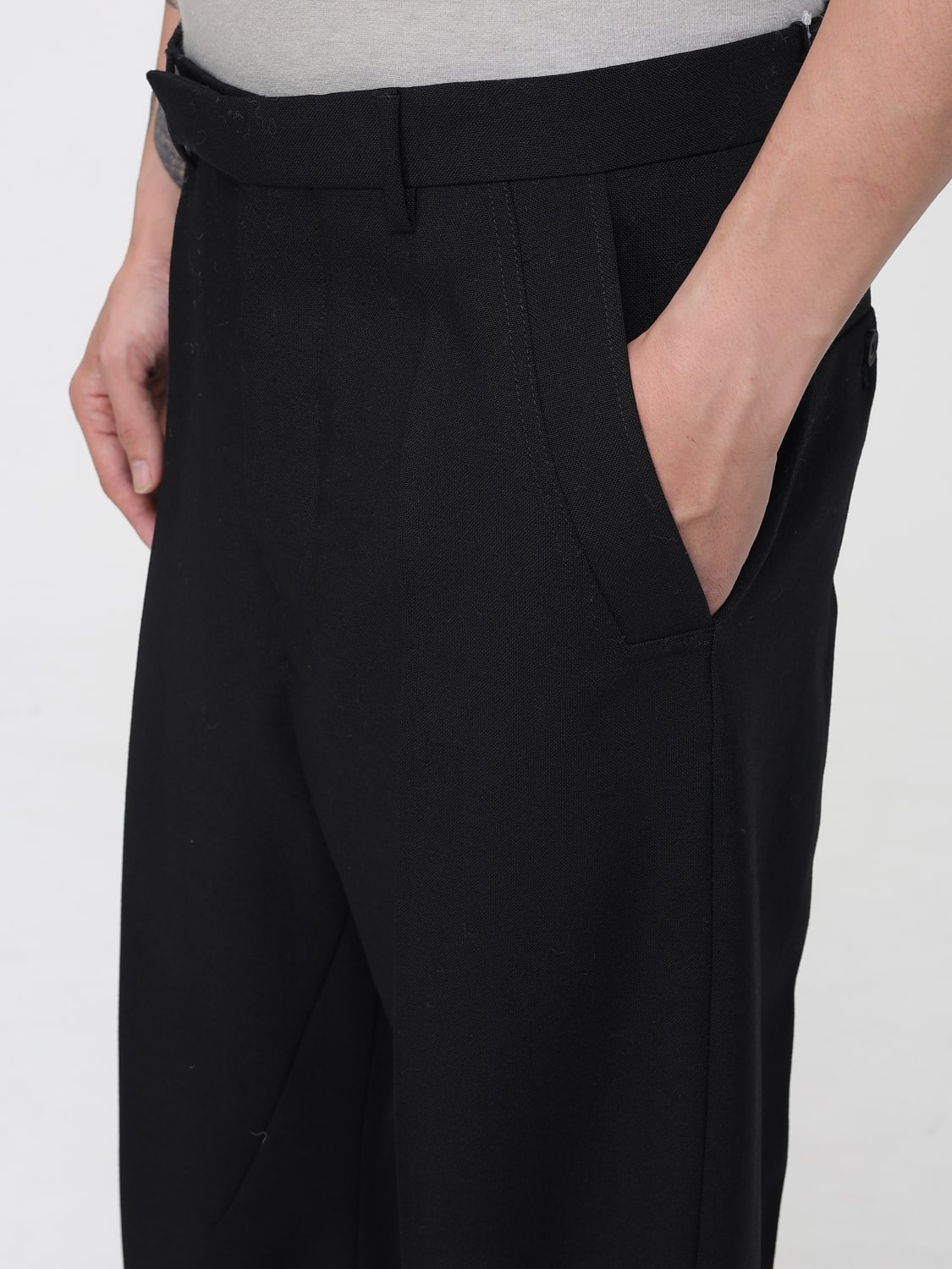 RICK OWENS パンツ: パンツ メンズ Rick Owens, ブラック - Img 4