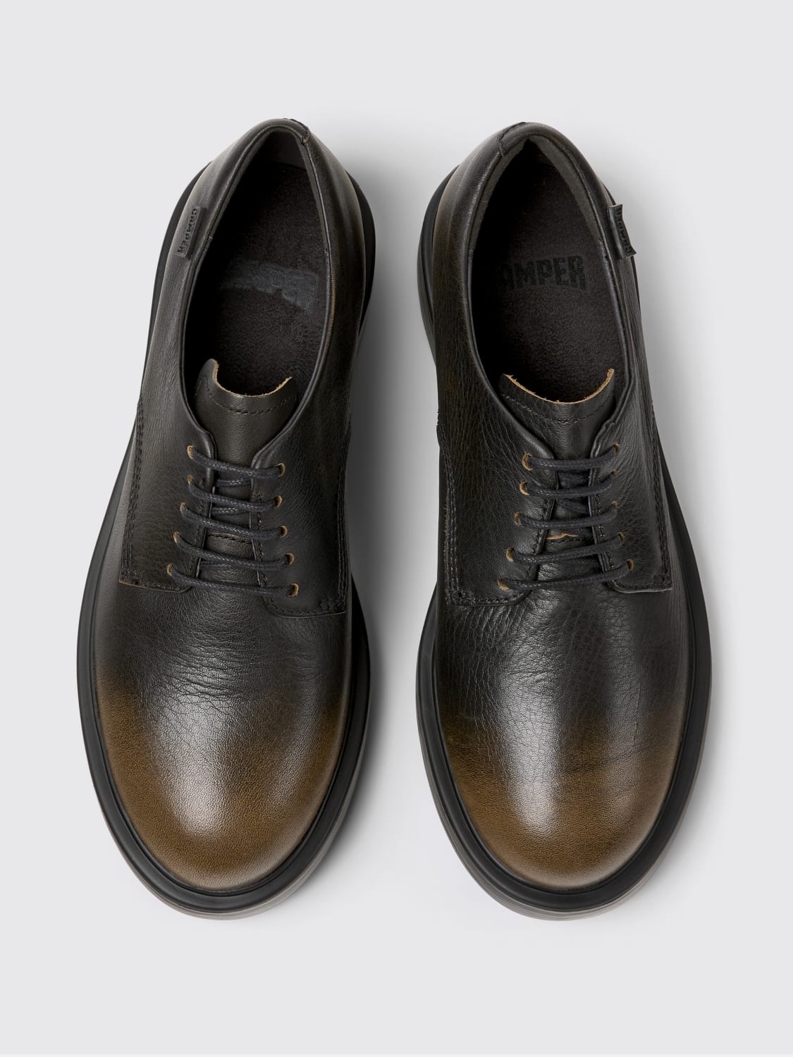 CAMPER STRINGATE: Derby Dean Camper in pelle riciclata fumè , Fantasia - Img 4