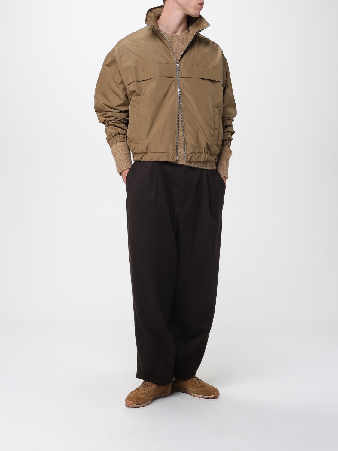 AMI PARIS JACKET: Jacket men Ami Paris, Brown - Img 2