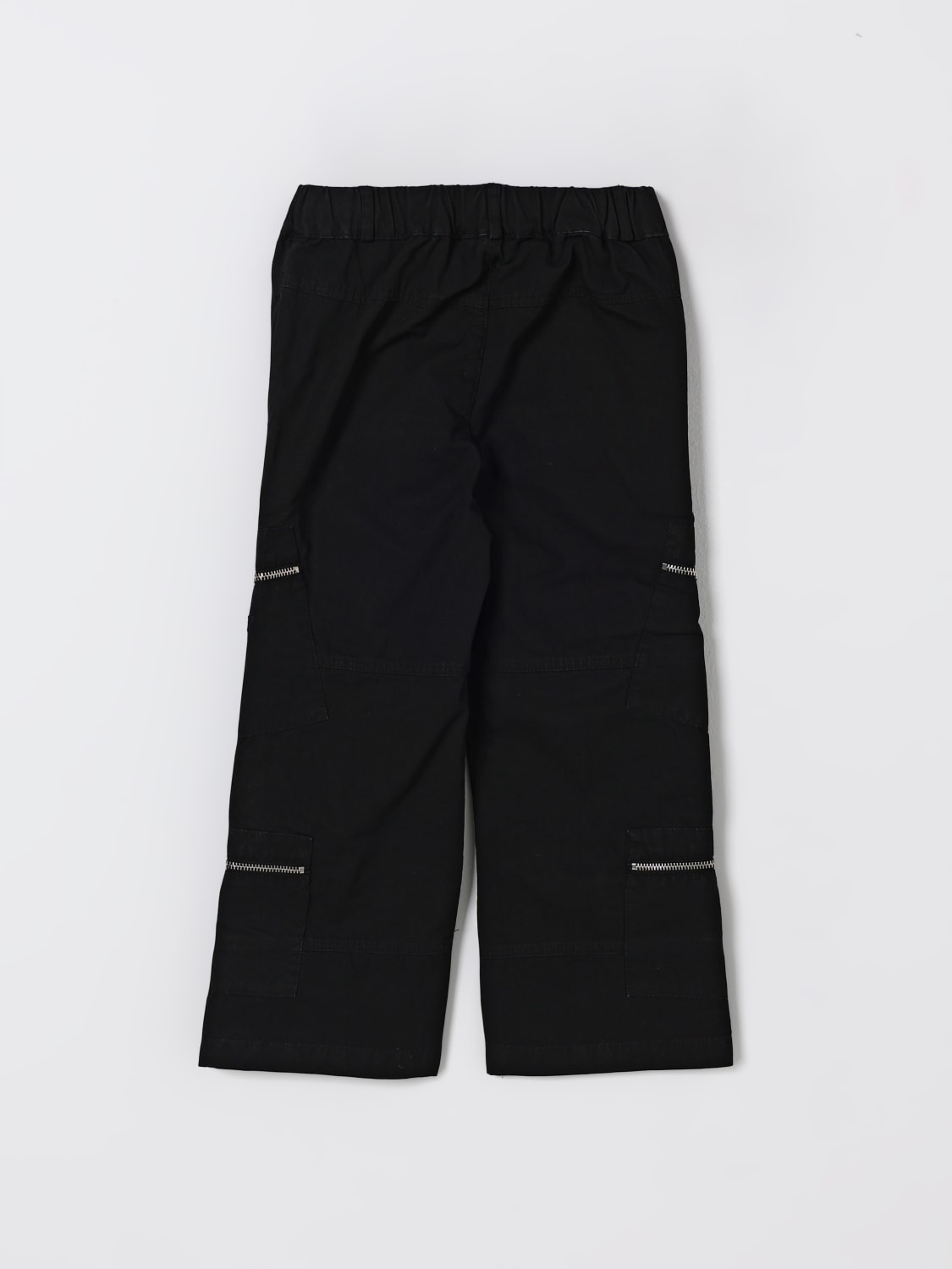 BARROW KIDS PANTALONI: Pantalone Barrow Kids in cotone con zip applicate , Nero - Img 2