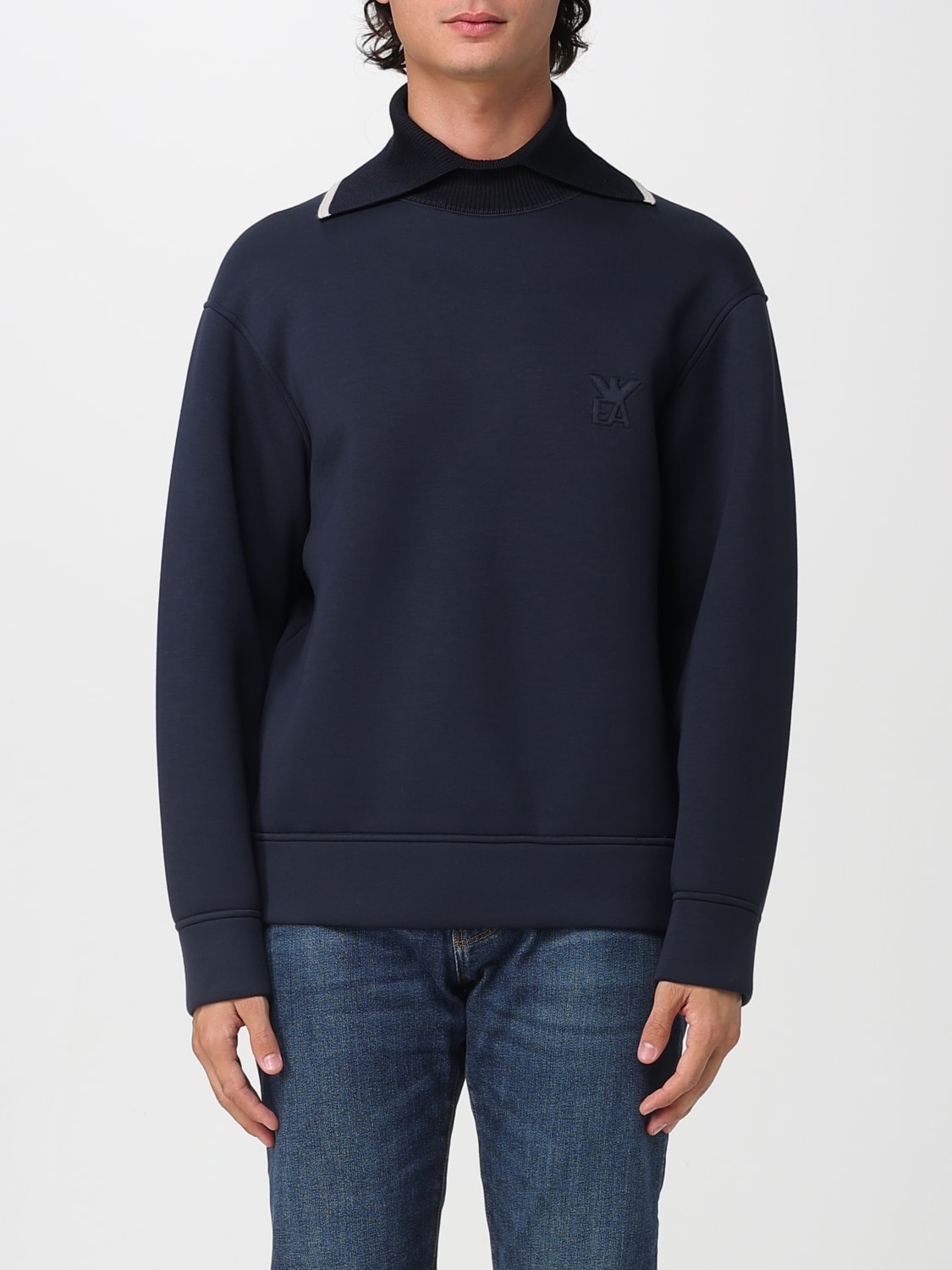 EMPORIO ARMANI SWEATSHIRT: Sweater men Emporio Armani, Blue - Img 1