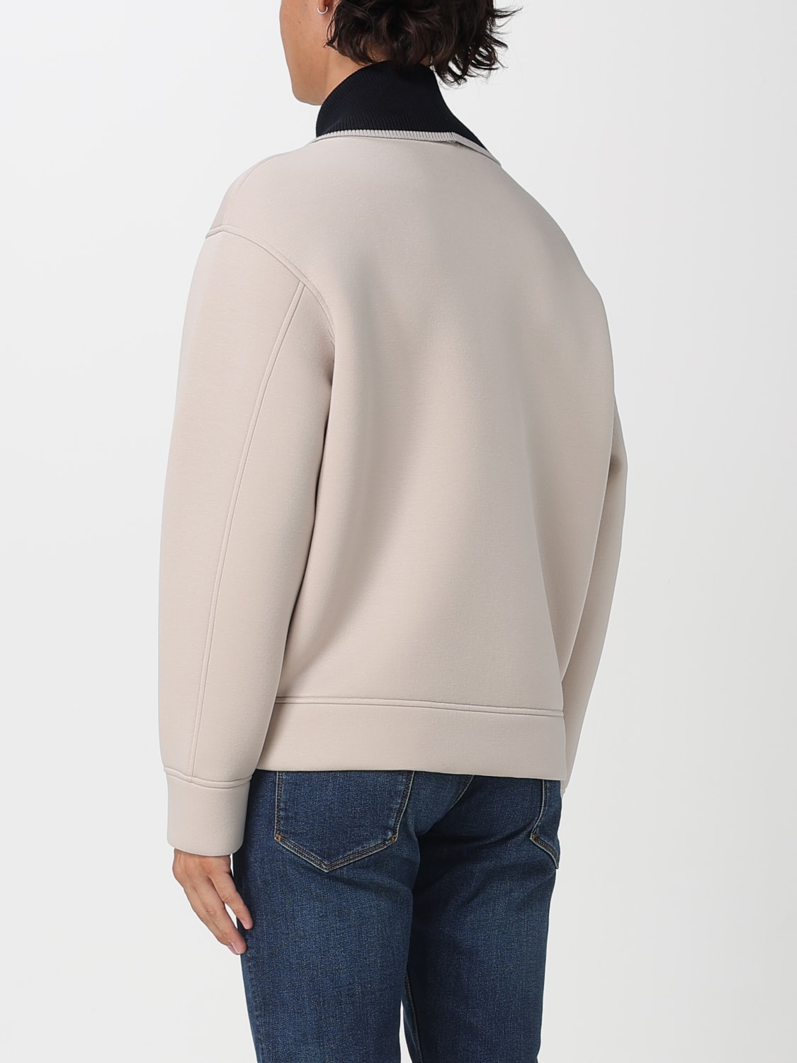 EMPORIO ARMANI SWEATSHIRT: Sweater men Emporio Armani, Ivory - Img 2