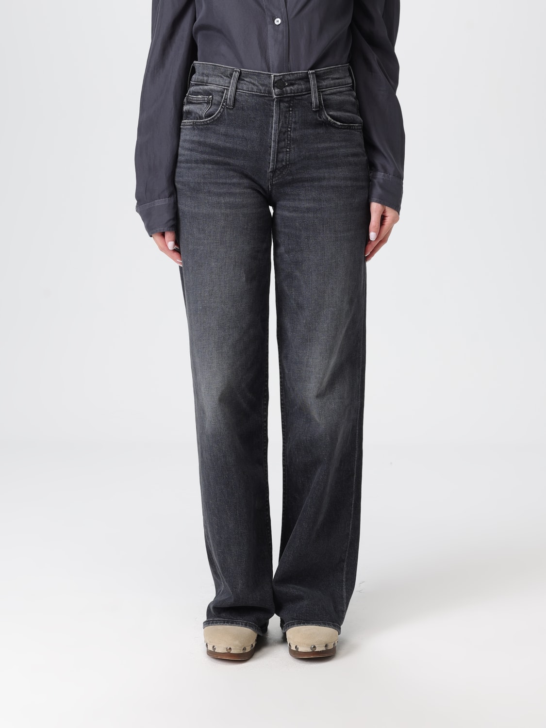 MOTHER 牛仔裤: 牛仔裤 女士 Mother, 黑色 - Img 1