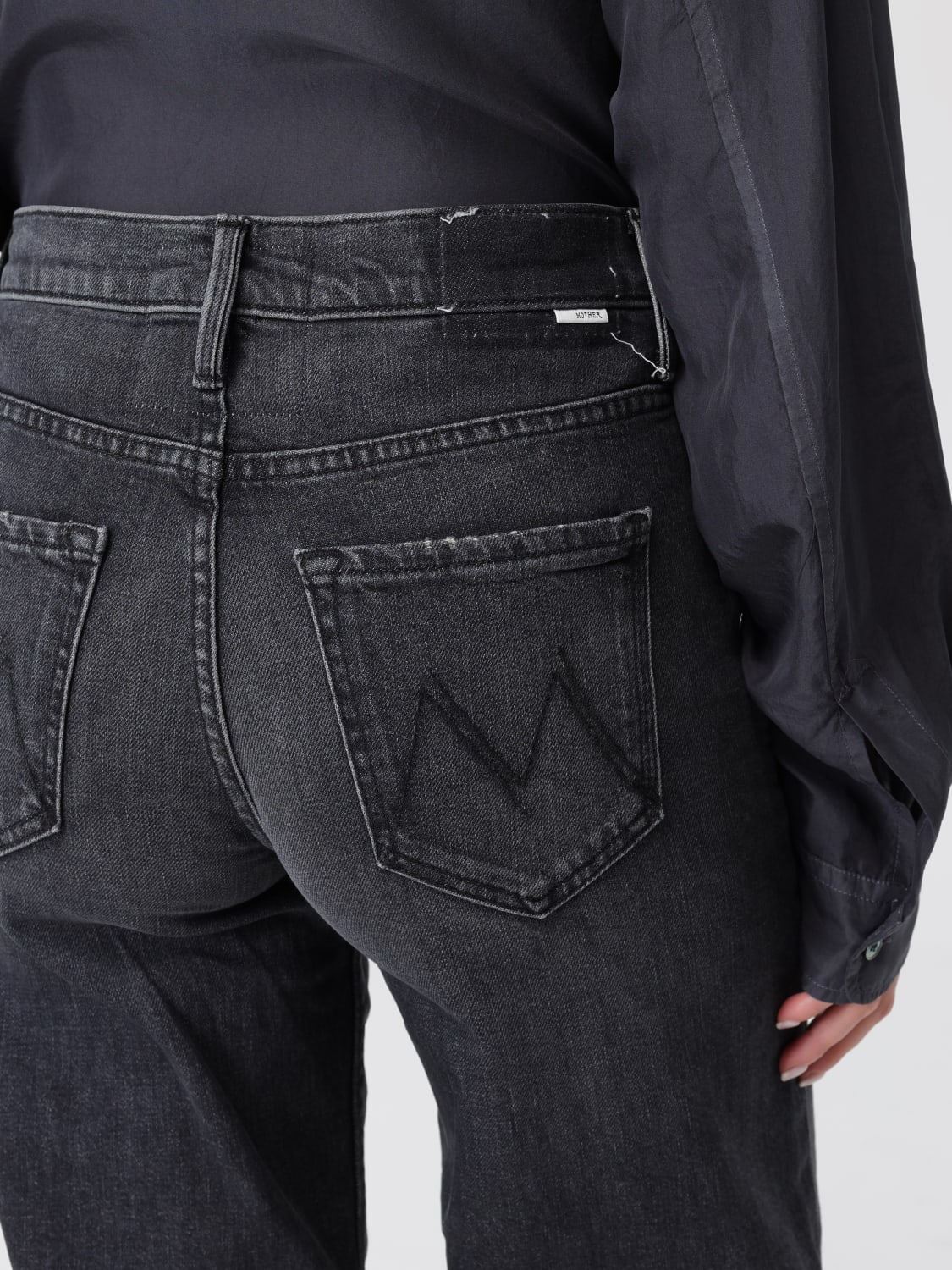 MOTHER 牛仔裤: 牛仔裤 女士 Mother, 黑色 - Img 4