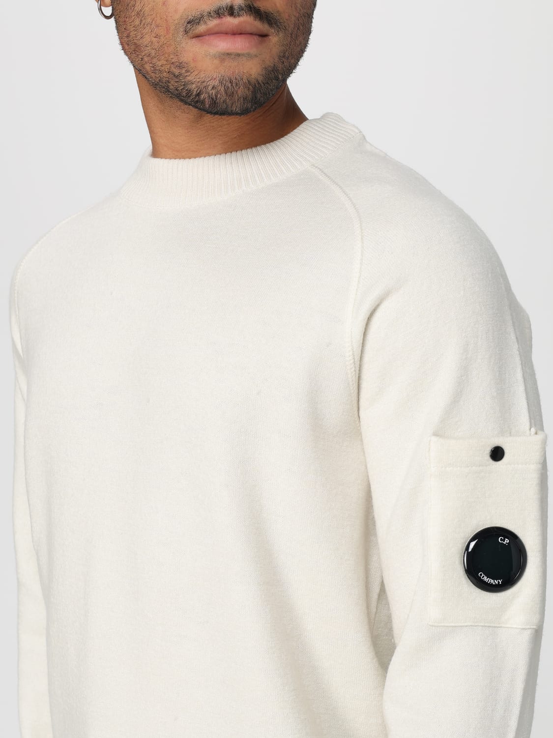 C.P. COMPANY SWEATER: Sweater men C.P. Company, Yellow Cream - Img 3