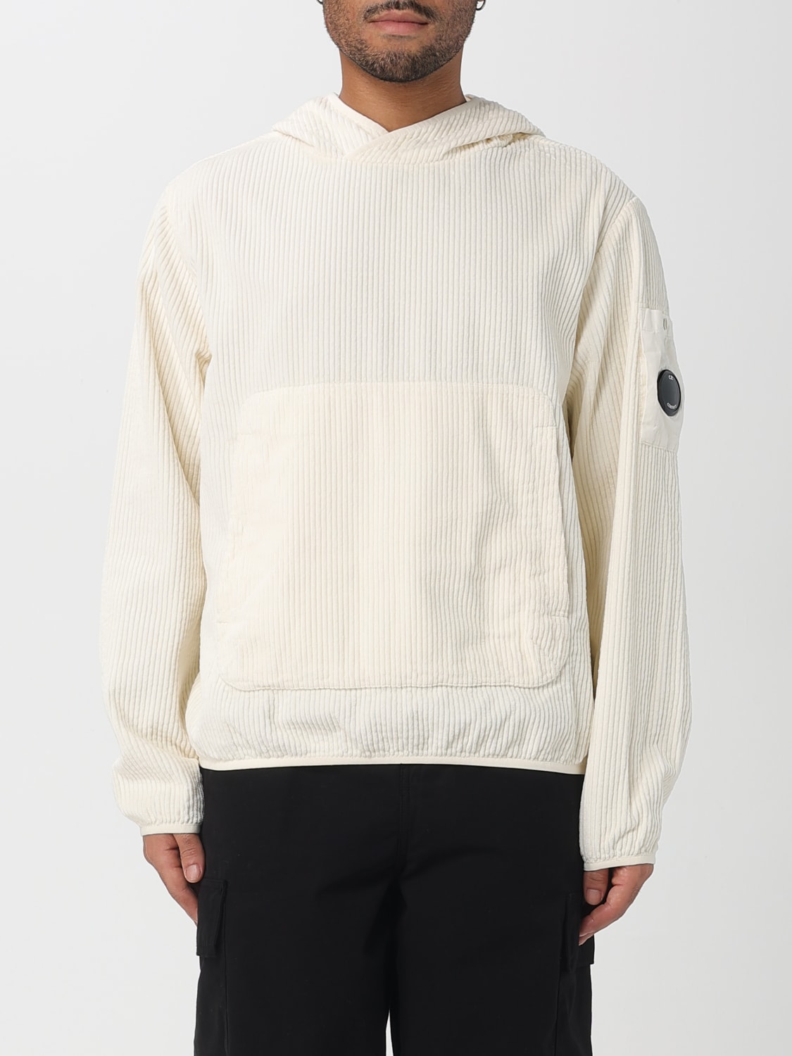 C.P. COMPANY SWEATSHIRT: Pullover herren C.P. Company, Yellow Cream - Img 1