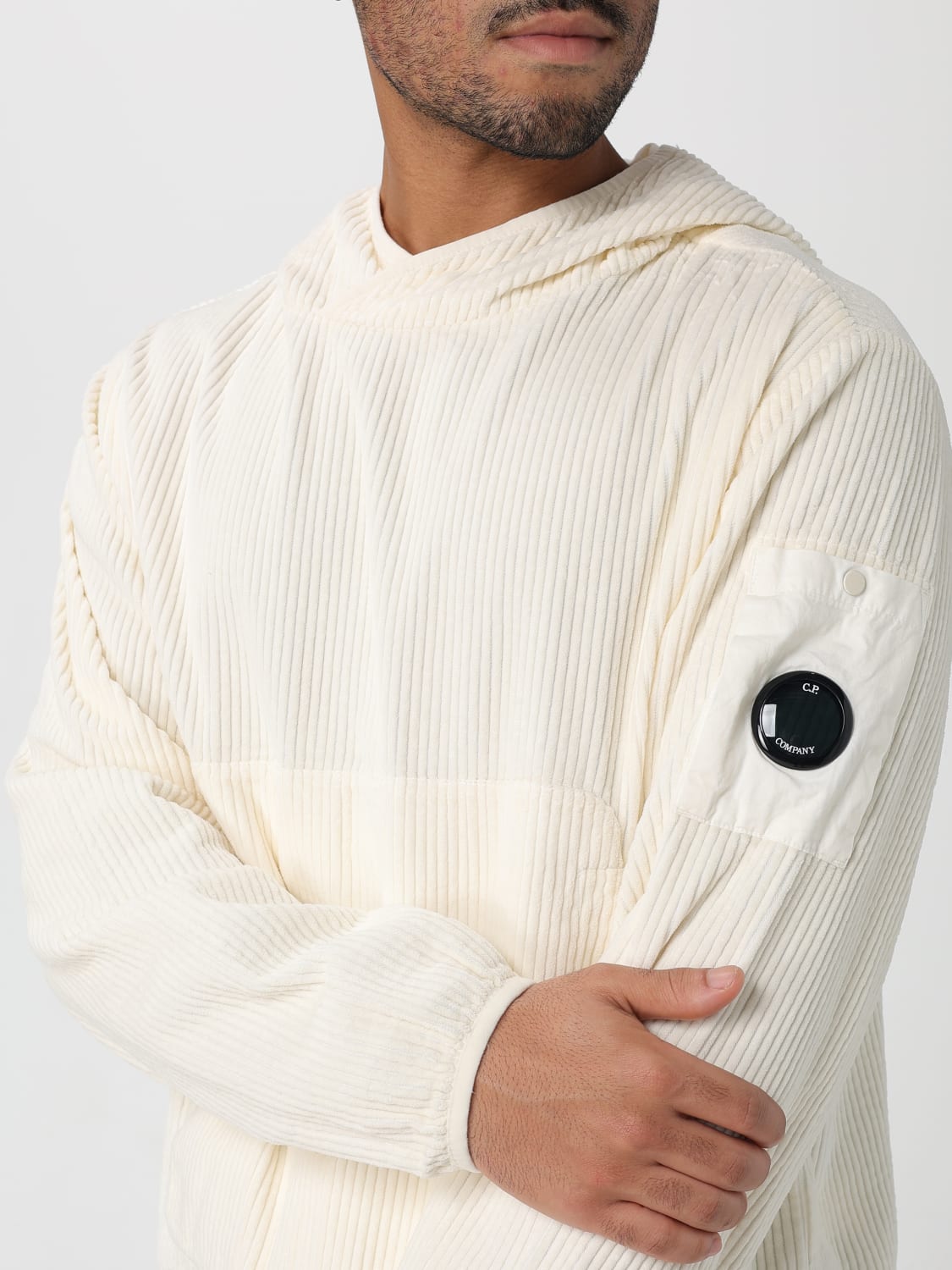C.P. COMPANY SWEATSHIRT: Pullover herren C.P. Company, Yellow Cream - Img 3