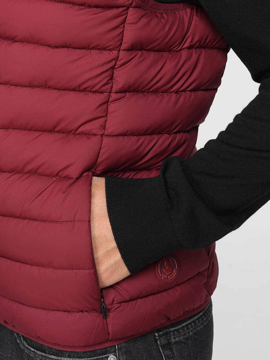 SAVE THE DUCK WESTE: Jacke herren Save The Duck, Burgunderrot - Img 4